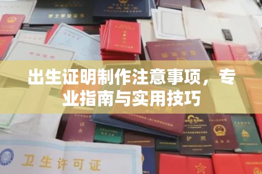 洮北出生证明制作注意事项，专业指南与实用技巧