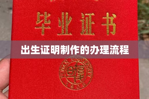 洮北出生证明制作的办理流程