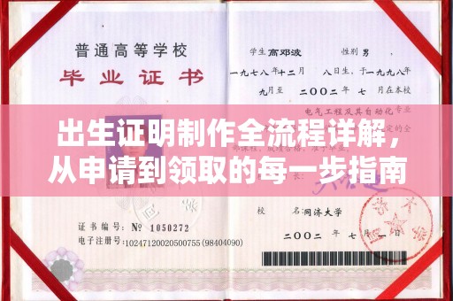 洮北出生证明制作全流程详解，从申请到领取的每一步指南