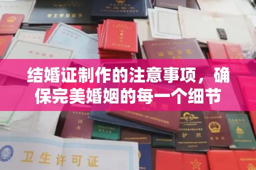 洮北结婚证制作的注意事项，确保完美婚姻的每一个细节