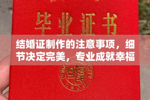洮北结婚证制作的注意事项，细节决定完美，专业成就幸福