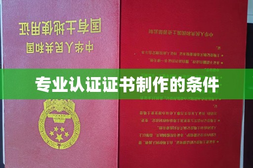 洮北专业认证证书制作的条件